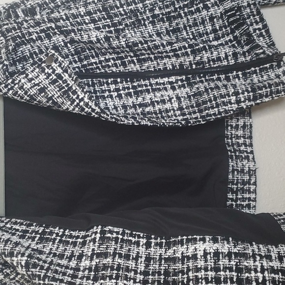 NWT a new day tweed Style Front Zip black and white  Jacket Size XXL - Picture 5 of 9